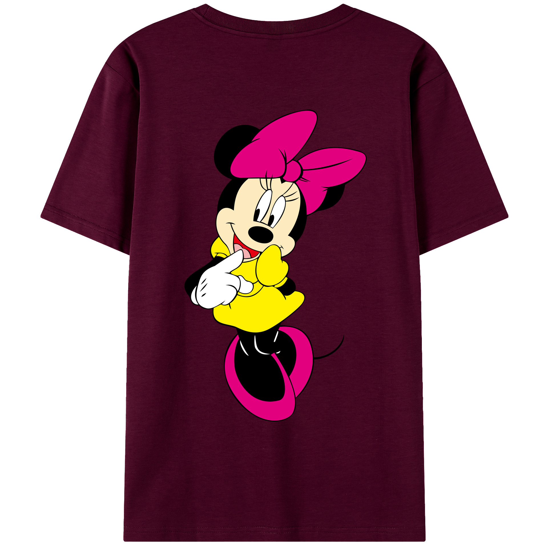 （画像用） ミッキーマウス Mickey Mouse レディース半袖Tシャツ(バックプリント)